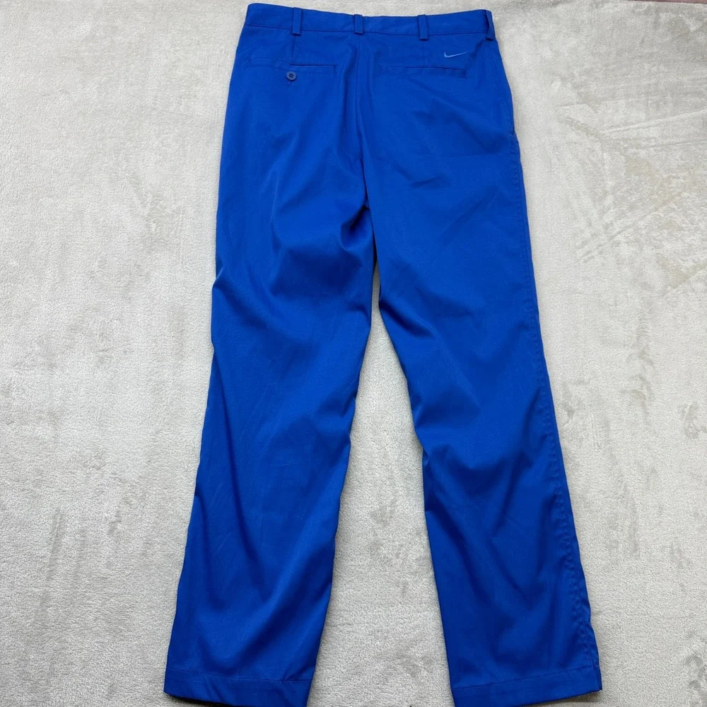 Nike‎ Golf Dri-Fit Pants Mens 30x30 Royal Blue Flat Front Performance Stretch